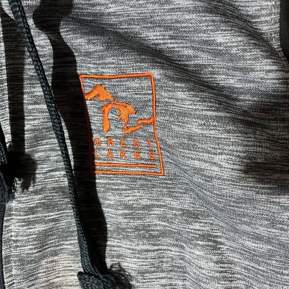 Momentum Outfitters Hoodie Mens Large Gray Full Zip Great Lakes Sweatshirt - Picture 5 of 9